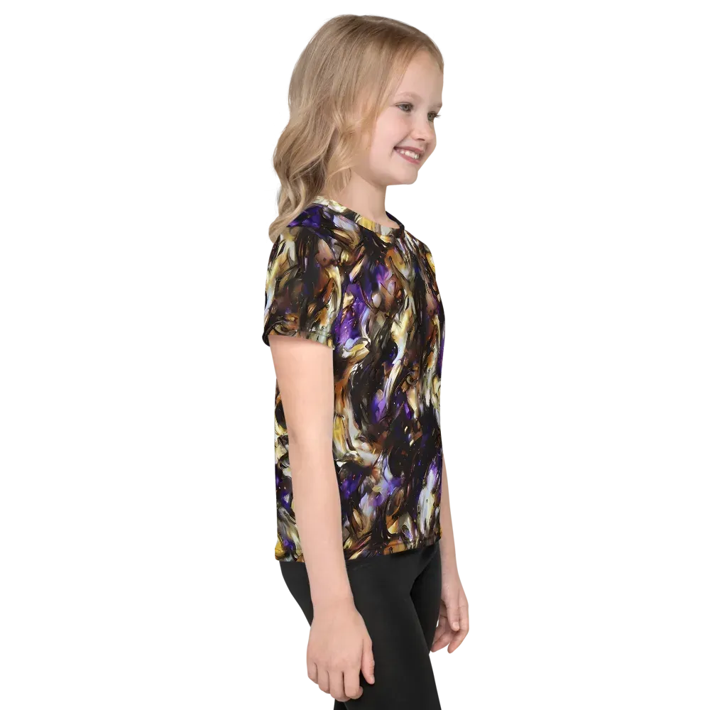 Violet Tempest on Kids Crew Neck T-Shirt — Right