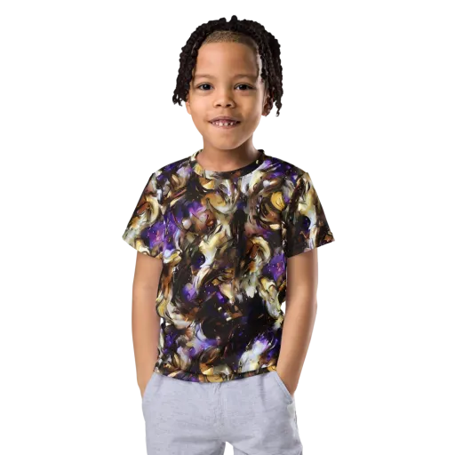 Violet Tempest on a Kids Crew Neck T-Shirt