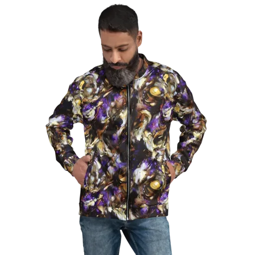 Violet Tempest on a Bomber Jacket