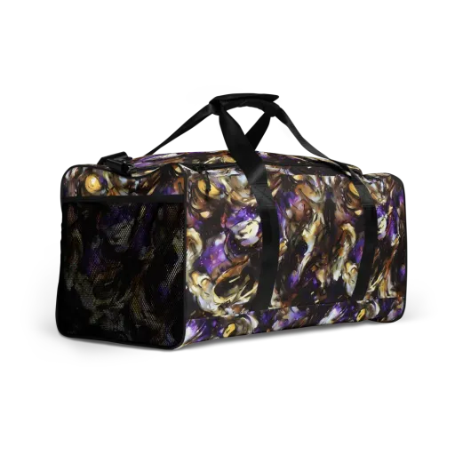 Violet Tempest on a Duffle Bag