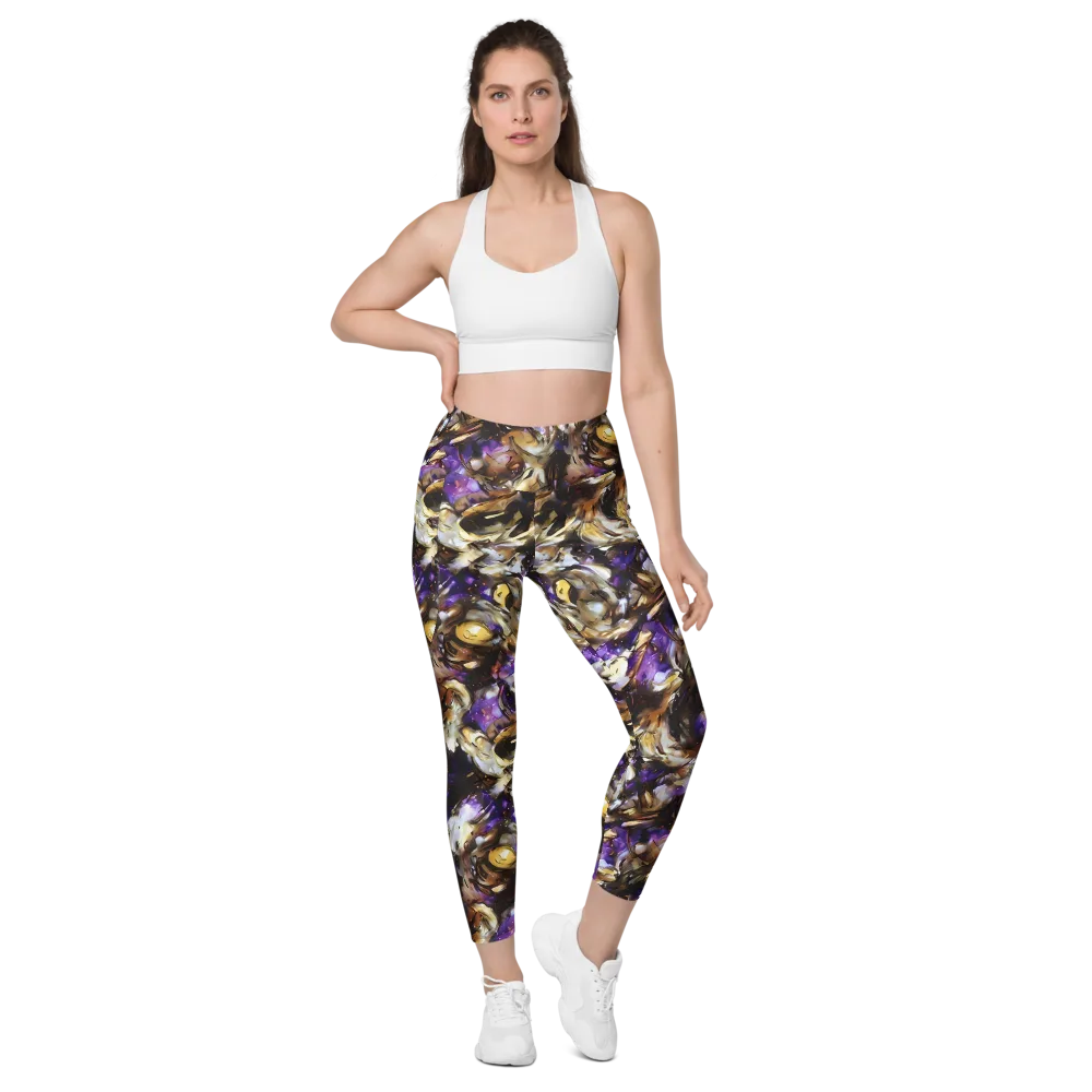 Violet Tempest on Leggings with Pockets — Front
