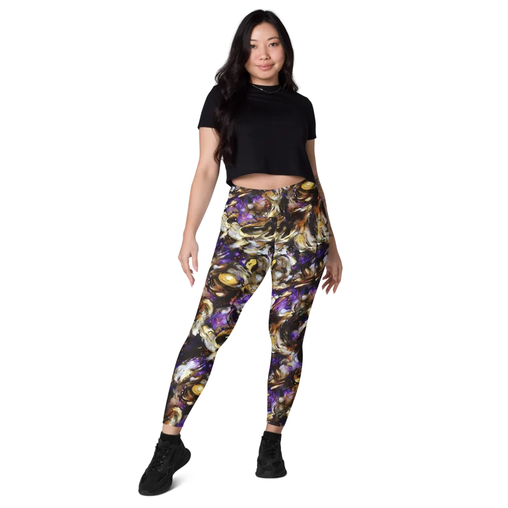 Violet Tempest on Leggings with Pockets — Front