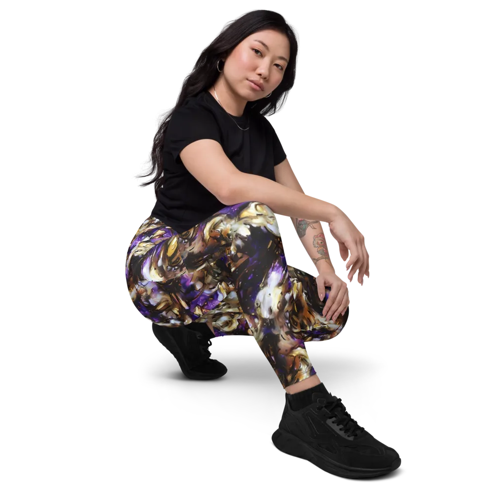 Violet Tempest on Leggings with Pockets — Right Front