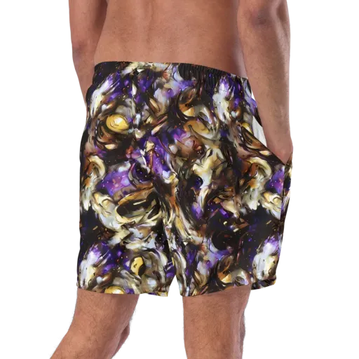 Violet Tempest on a Swim Trunks