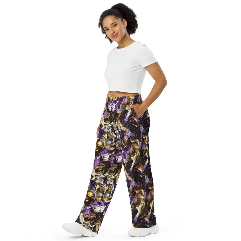 Violet Tempest on Wide-Leg Pants — Left Front
