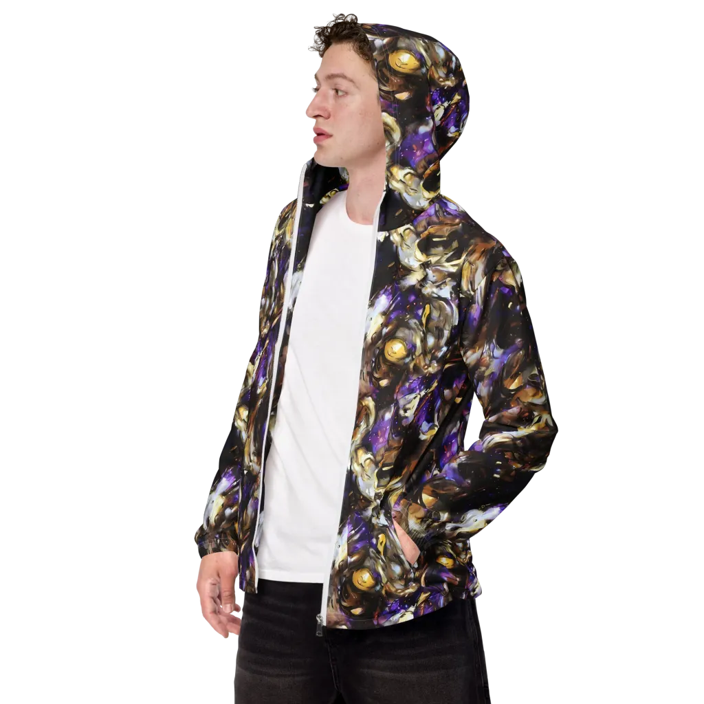 Violet Tempest on Men's Windbreaker — Left Front