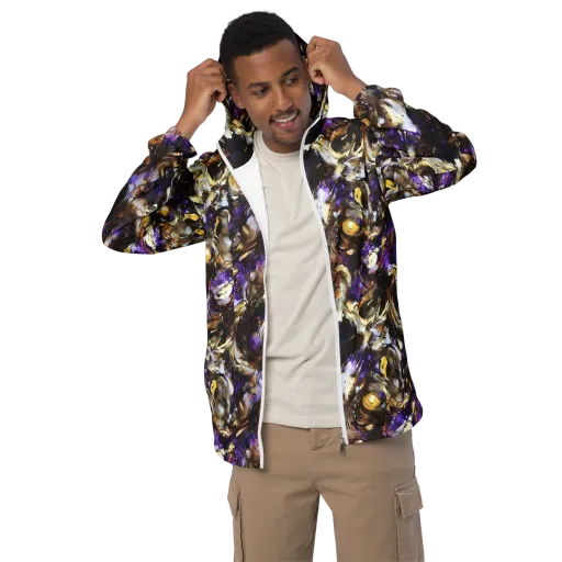Violet Tempest on a Men's Windbreaker
