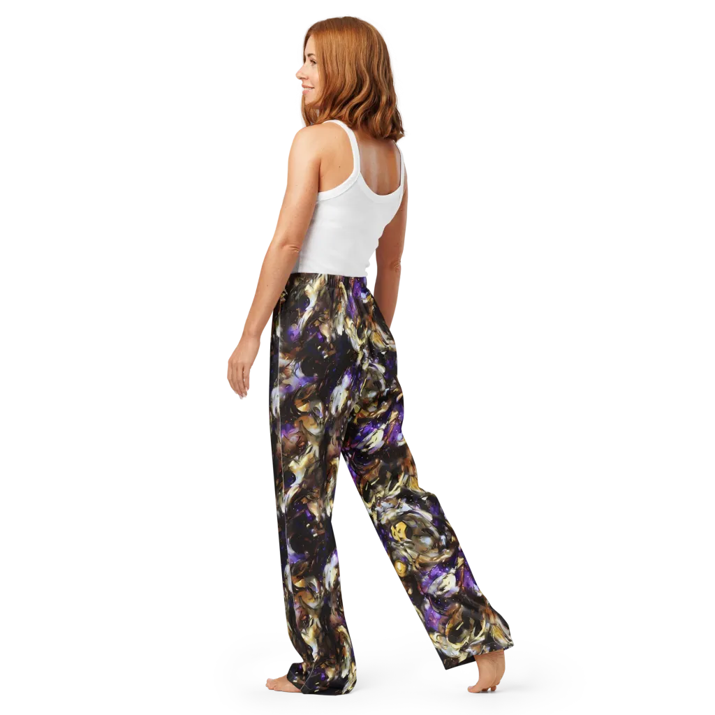 Violet Tempest on Women's Pajama Pants — Back