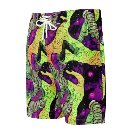 Midnight Tropica on a Men's Board Shorts