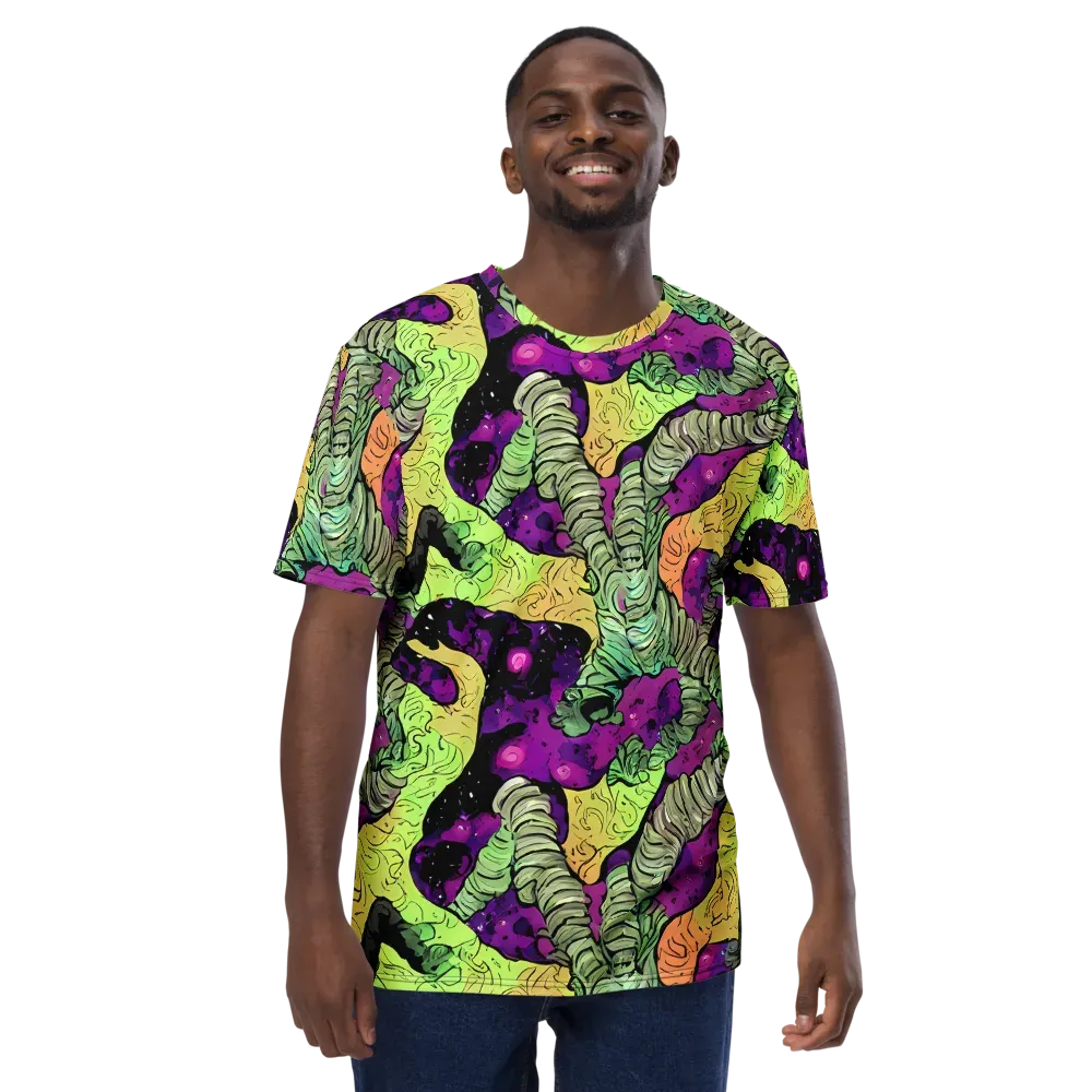 Midnight Tropica on Men's Crew Neck T-Shirt — Front