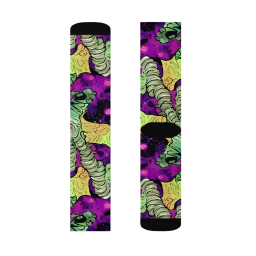 Midnight Tropica on a Socks