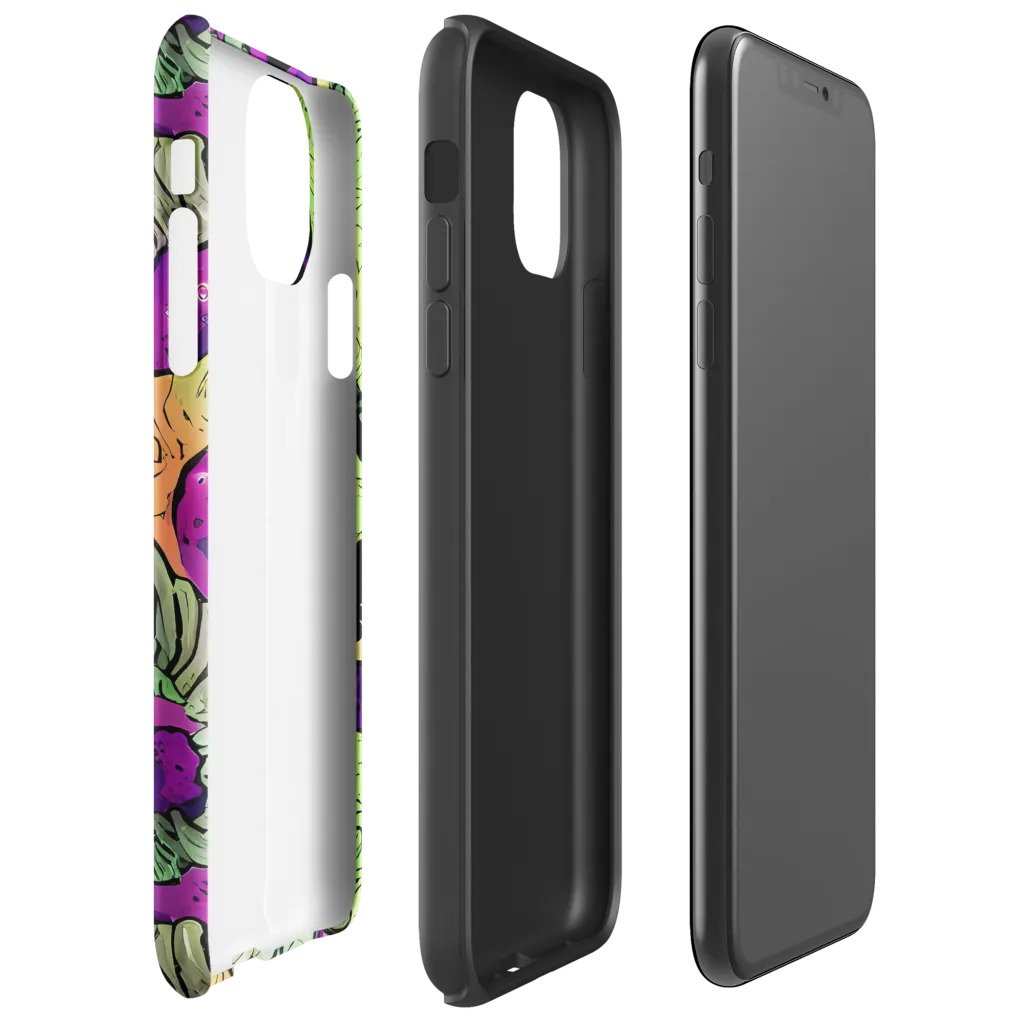 Midnight Tropica on Tough Case for iPhone® — Right
