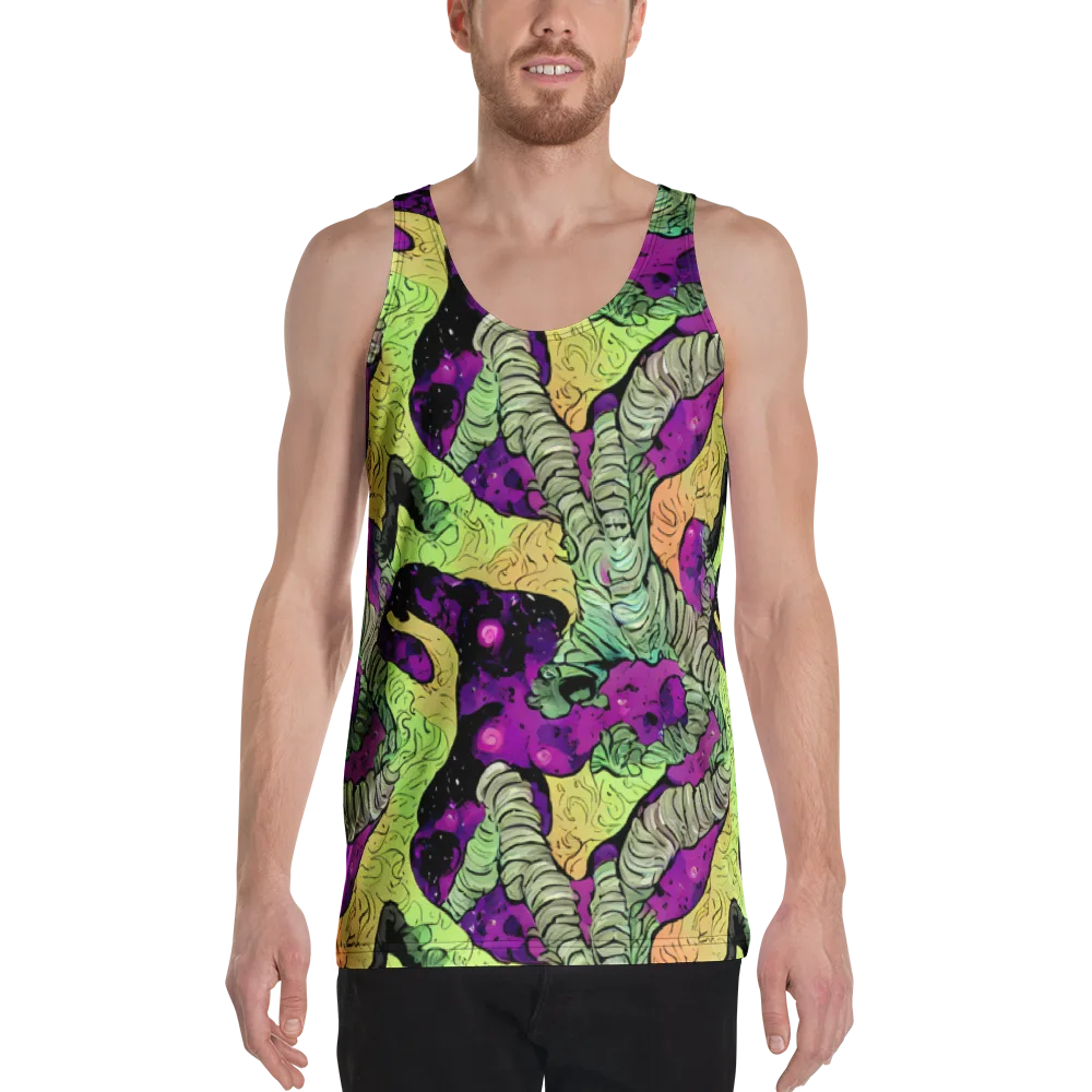 Midnight Tropica on Men's Tank Top — Front