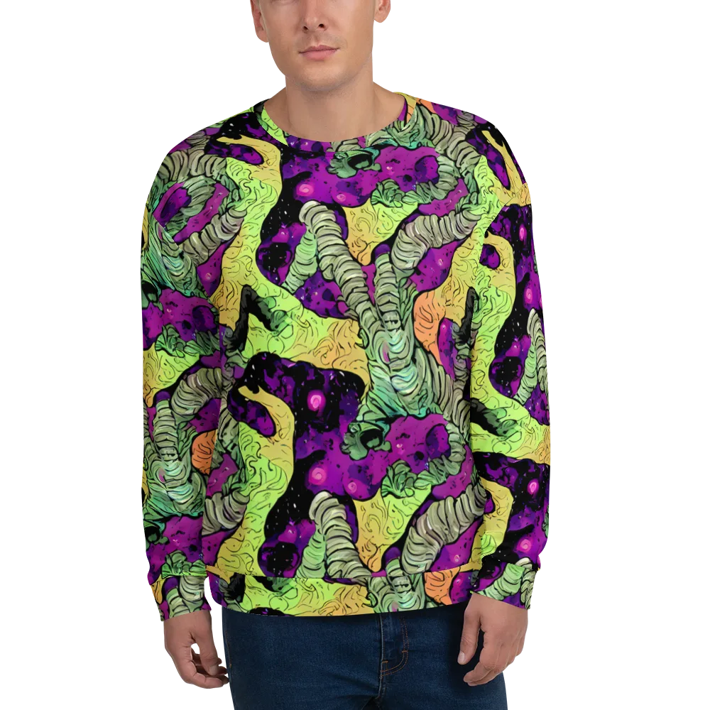 Midnight Tropica on Sweatshirt — Front