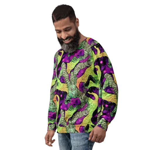 Midnight Tropica on a Sweatshirt