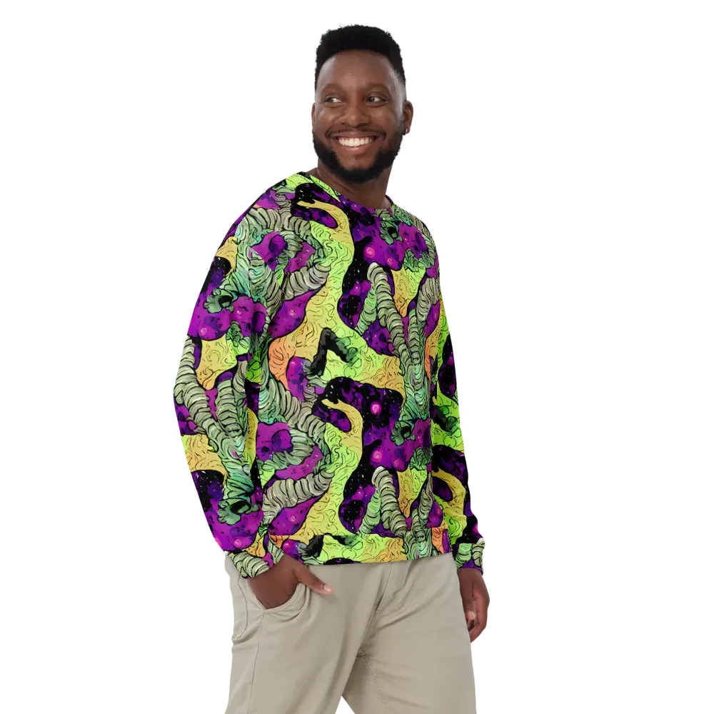 Midnight Tropica on Sweatshirt — Front