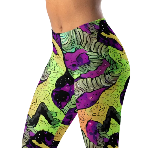 Midnight Tropica on a Leggings