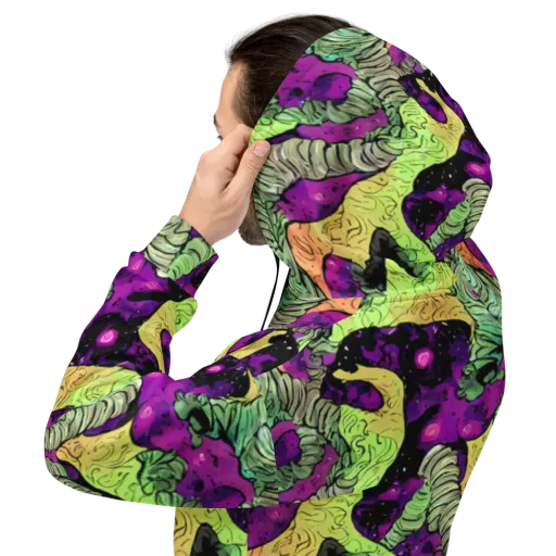 Midnight Tropica on a Hoodie