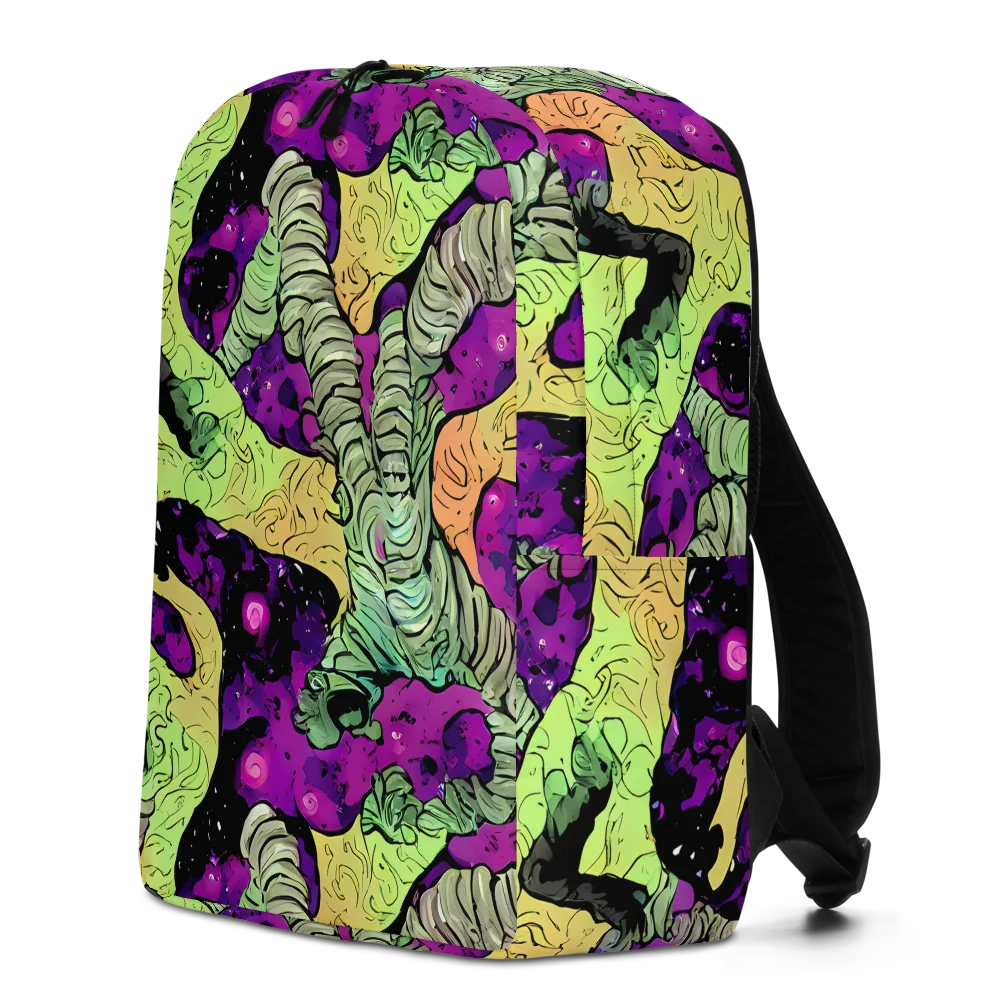 Midnight Tropica on Minimalist Backpack — Left