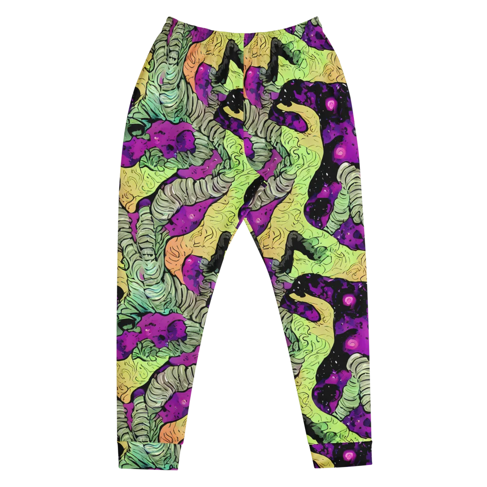 Midnight Tropica on Men's Joggers — Front