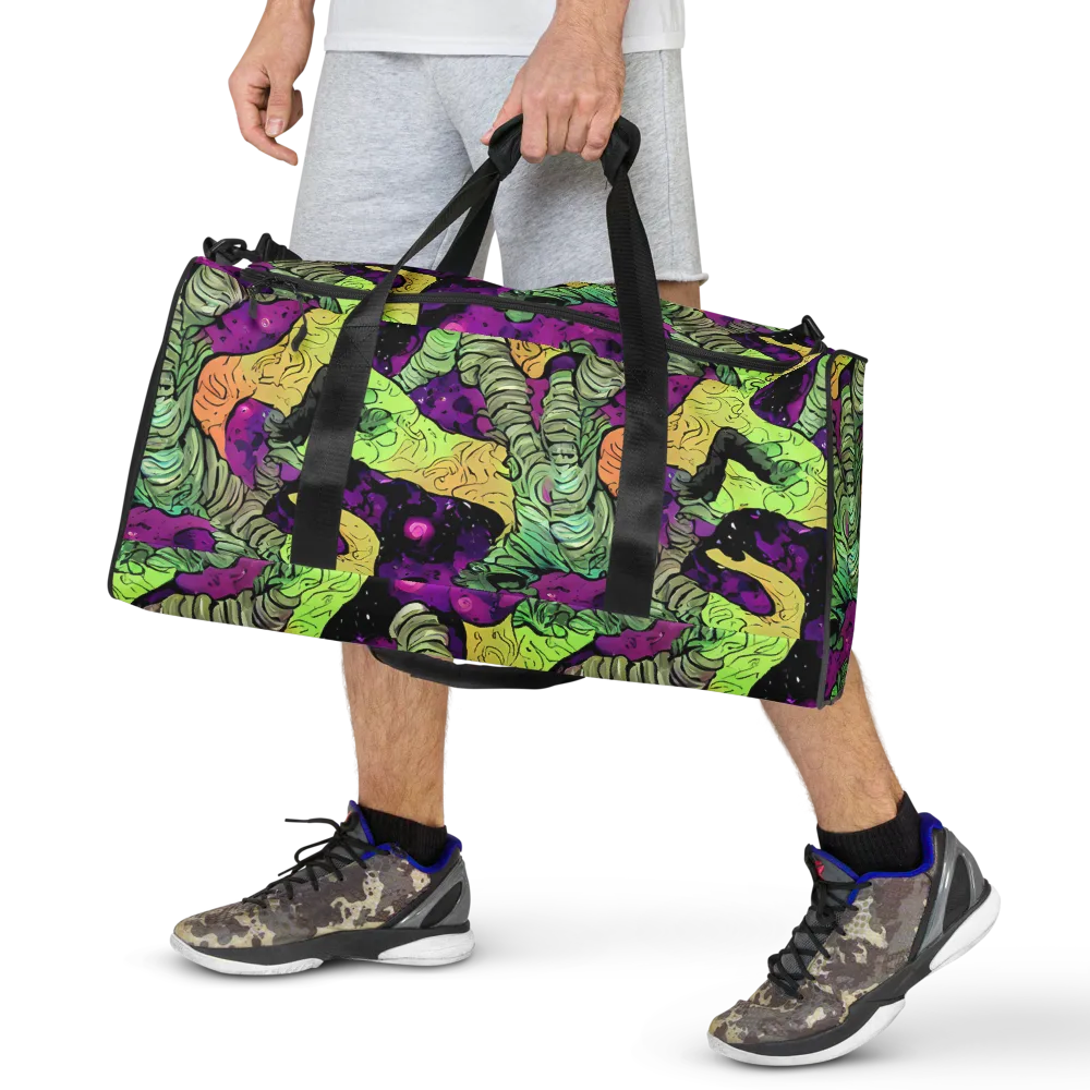 Midnight Tropica on Duffle Bag — Front