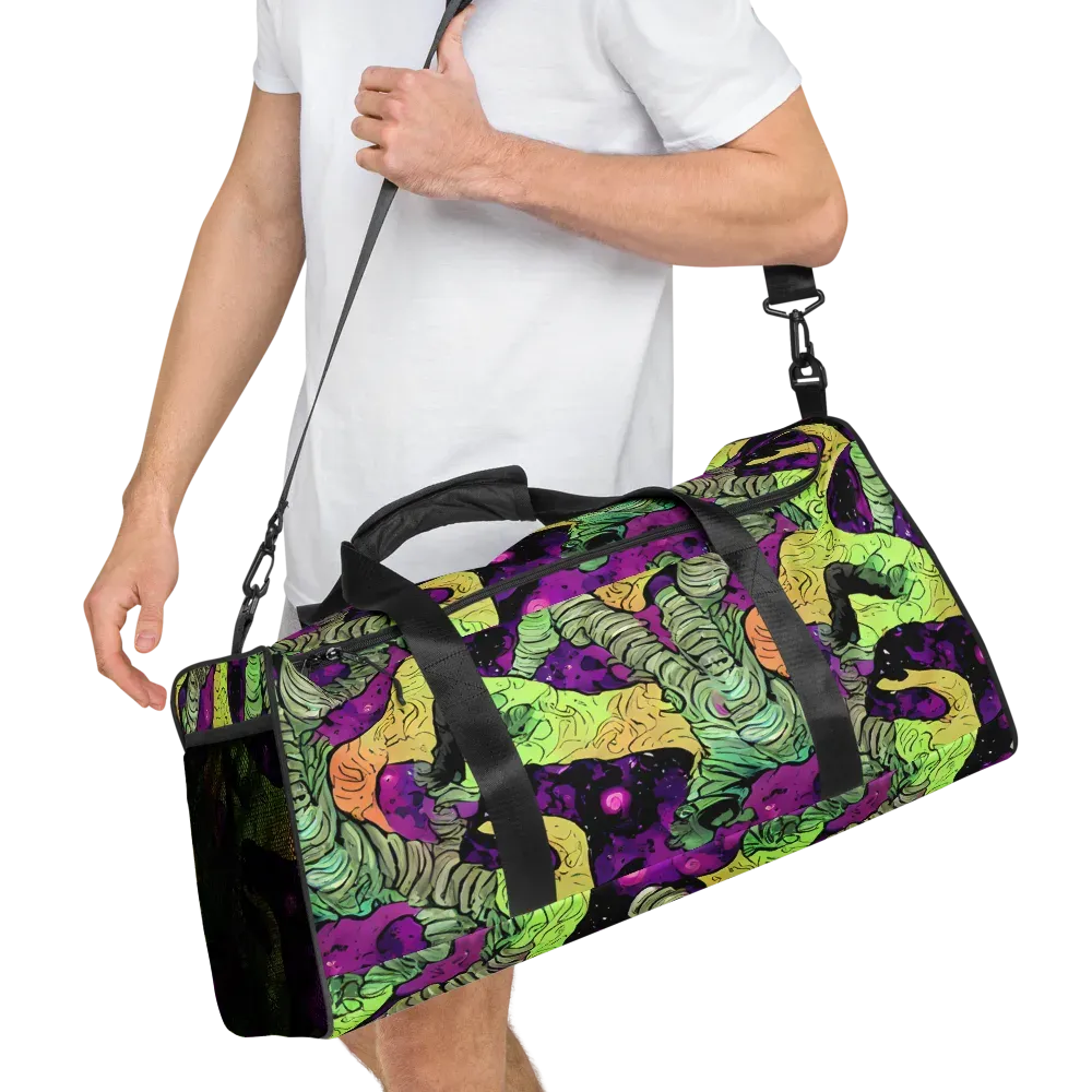 Midnight Tropica on Duffle Bag — Right Front