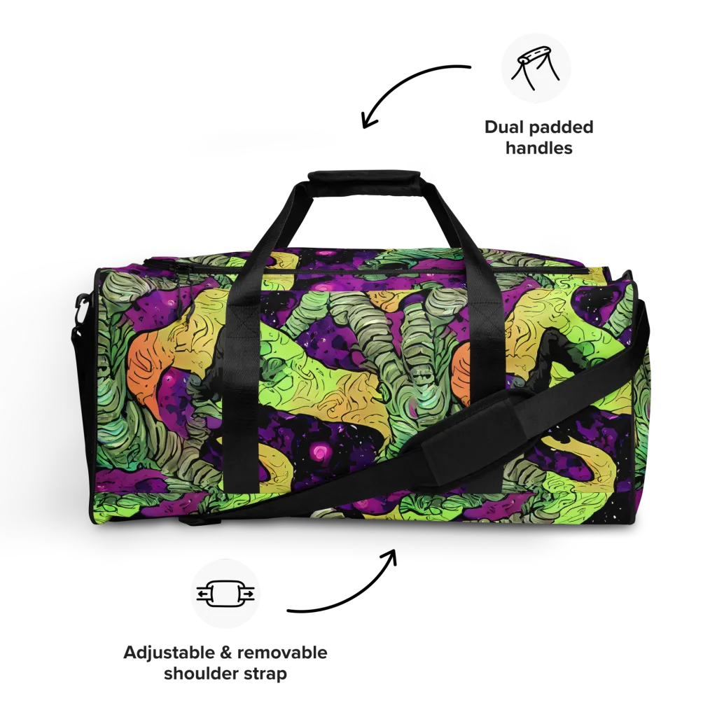 Midnight Tropica on Duffle Bag — Front