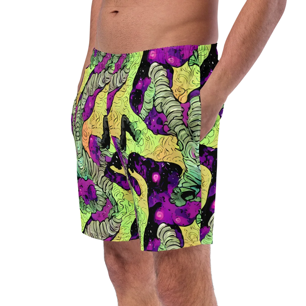 Midnight Tropica on Swim Trunks — Left Front