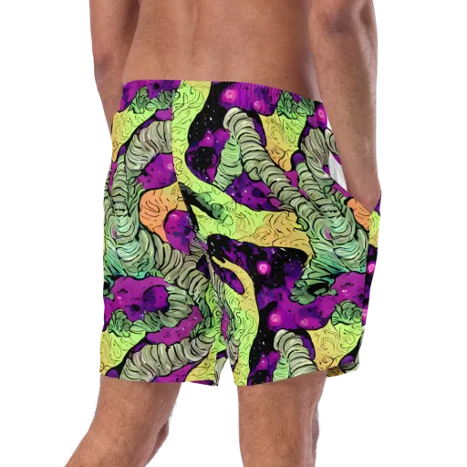 Midnight Tropica on a Swim Trunks