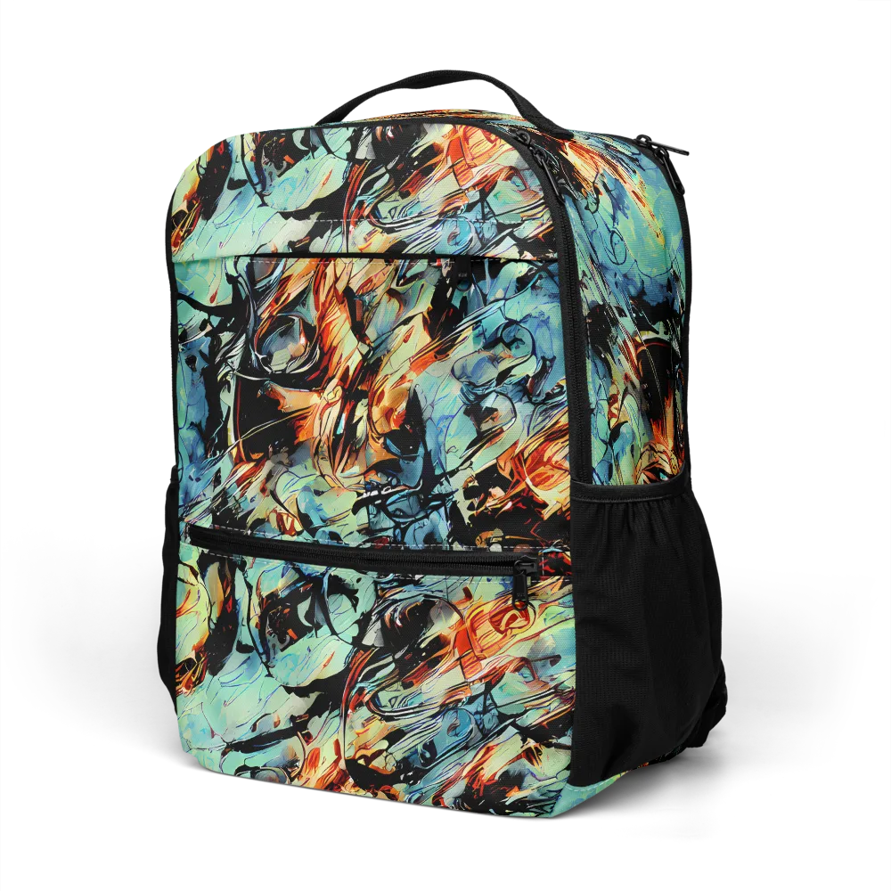 Tidal Flame on Utility Backpack — Left Front