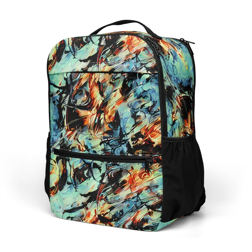 Tidal Flame on Utility Backpack — Left Front