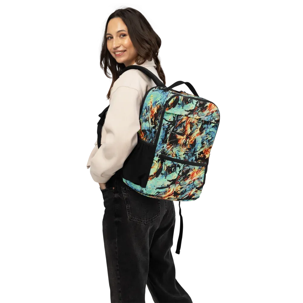 Tidal Flame on Utility Backpack — Back