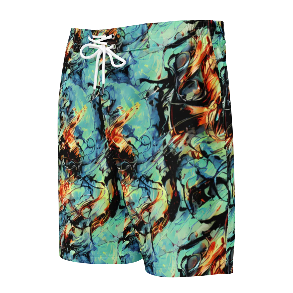 Tidal Flame on Men's Board Shorts — Front