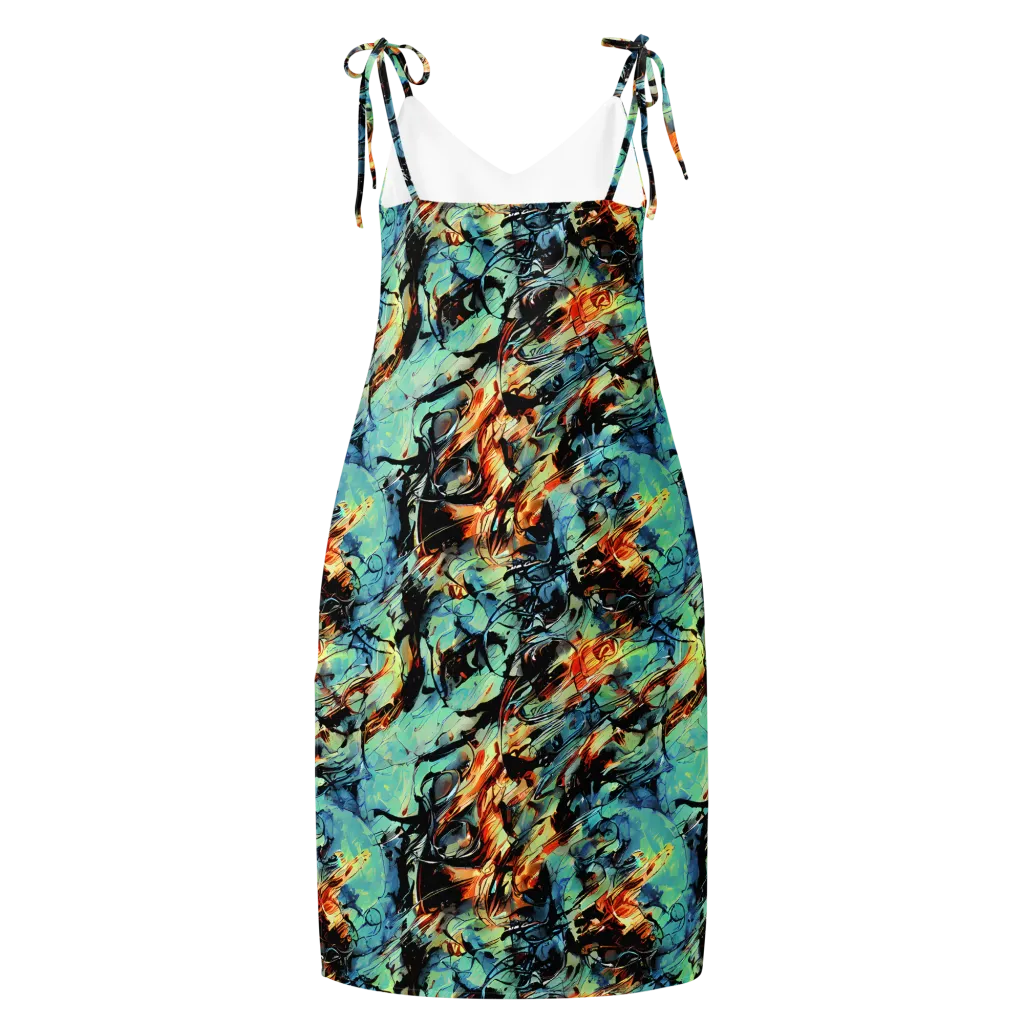 Tidal Flame on Slip Dress — Back