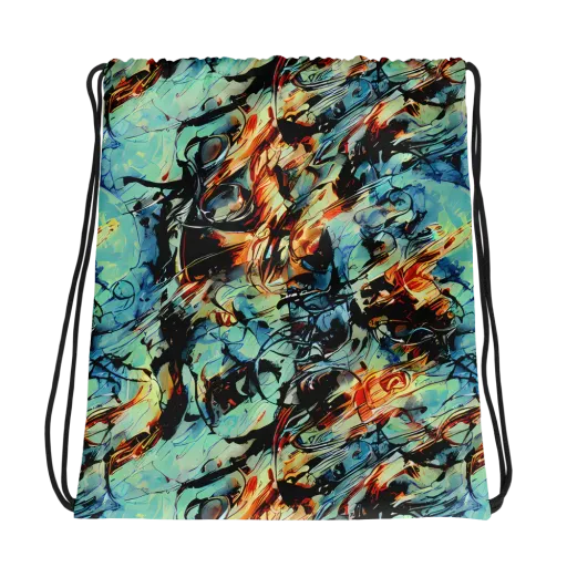 Tidal Flame on a Drawstring Bag