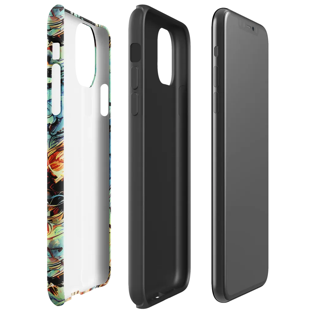 Tidal Flame on Tough Case for iPhone® — Right