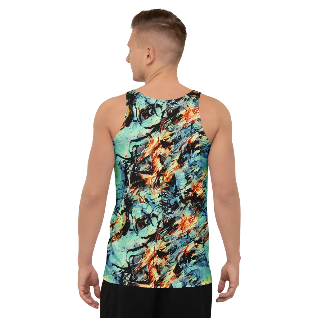 Tidal Flame on Men's Tank Top — Back