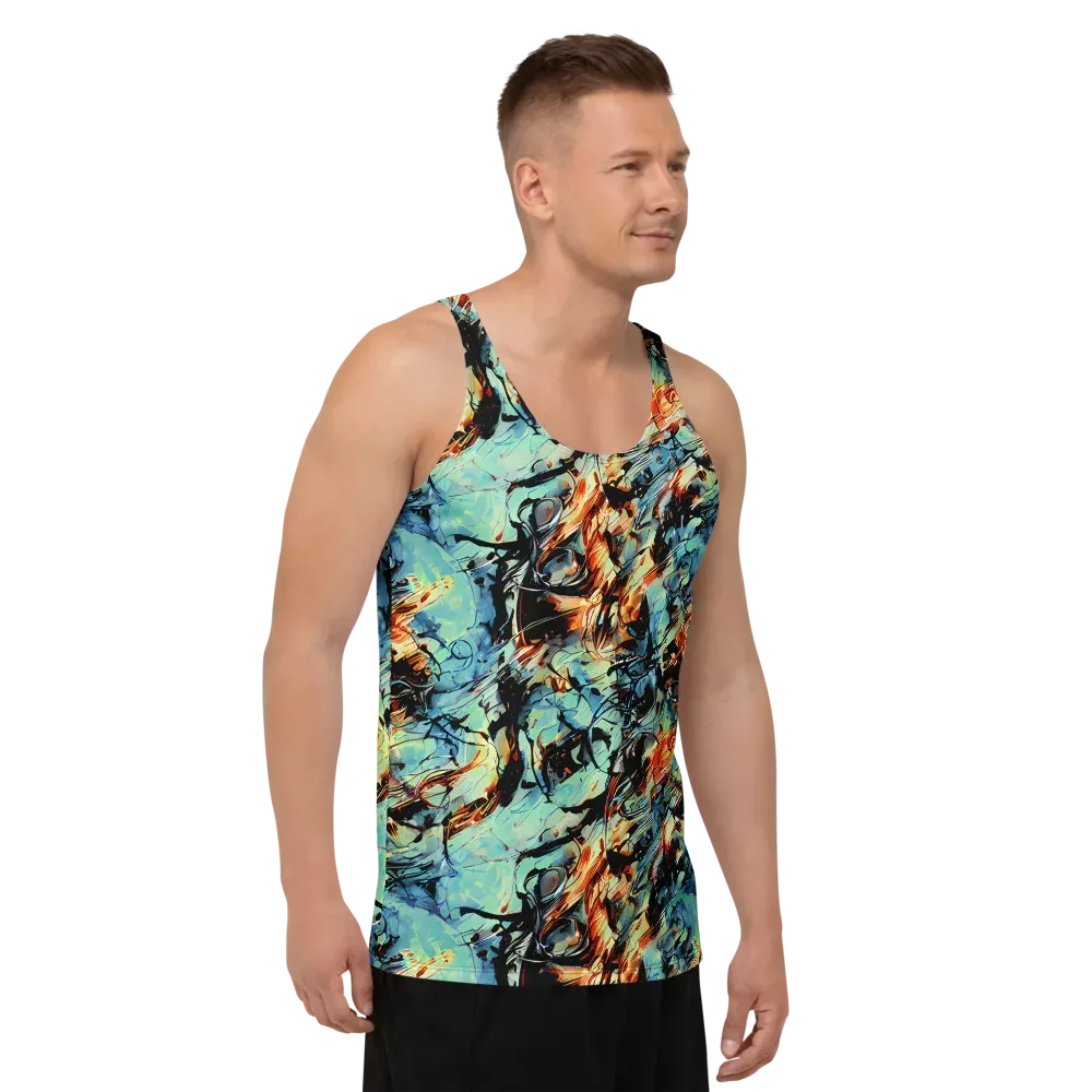 Tidal Flame on Men's Tank Top — Right Front