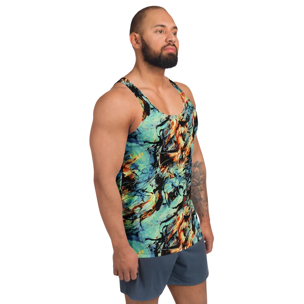 Tidal Flame on Men's Tank Top — Right Front