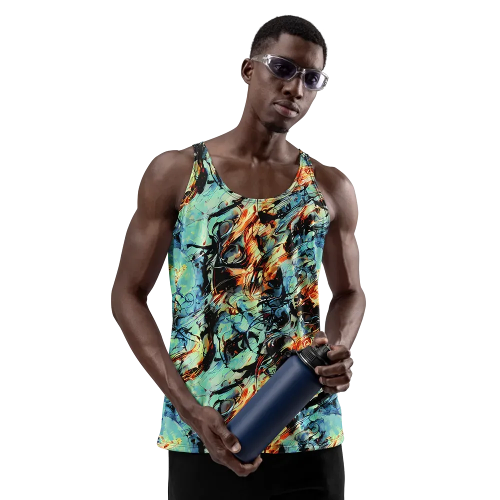 Tidal Flame on Men's Tank Top — Front