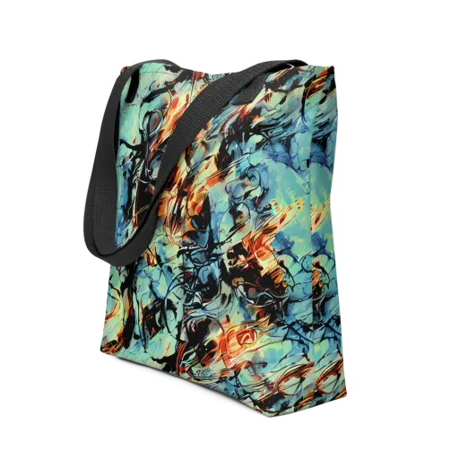 Tidal Flame on a Tote Bag