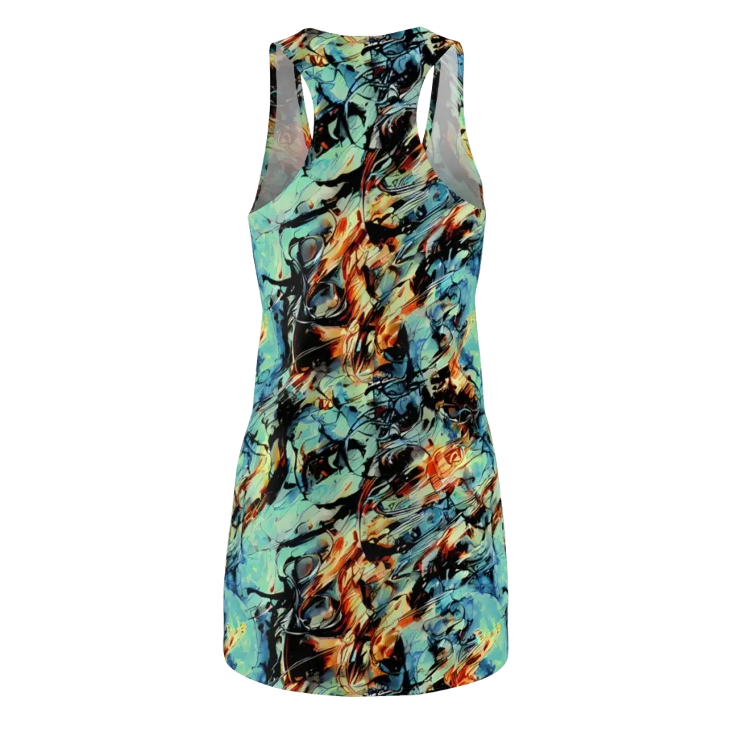 Tidal Flame on Racerback Dress — Back