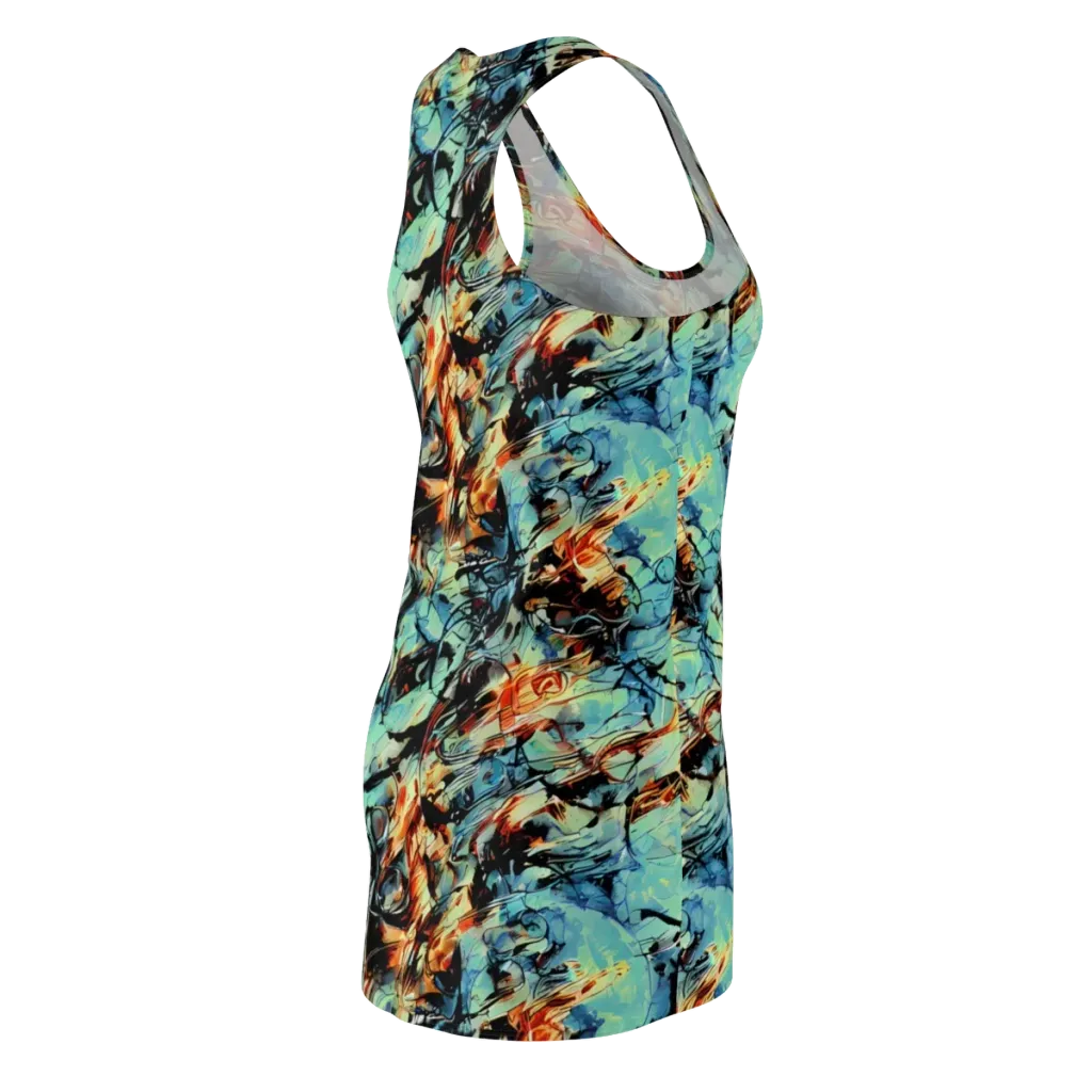 Tidal Flame on Racerback Dress — Back Side