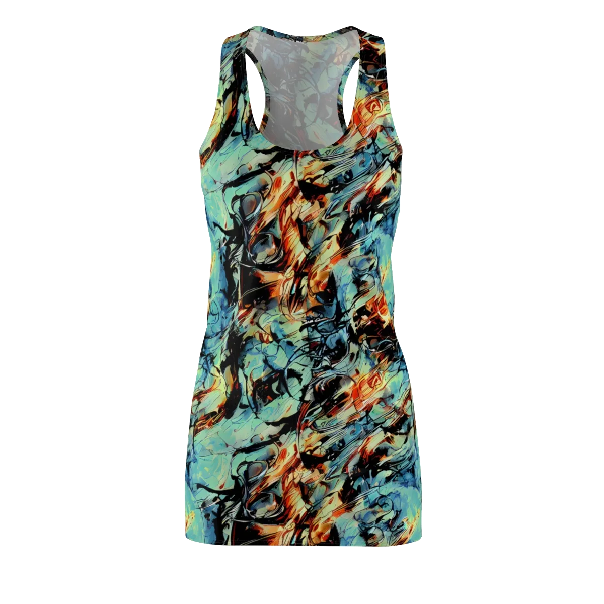 Tidal Flame on Racerback Dress — Front