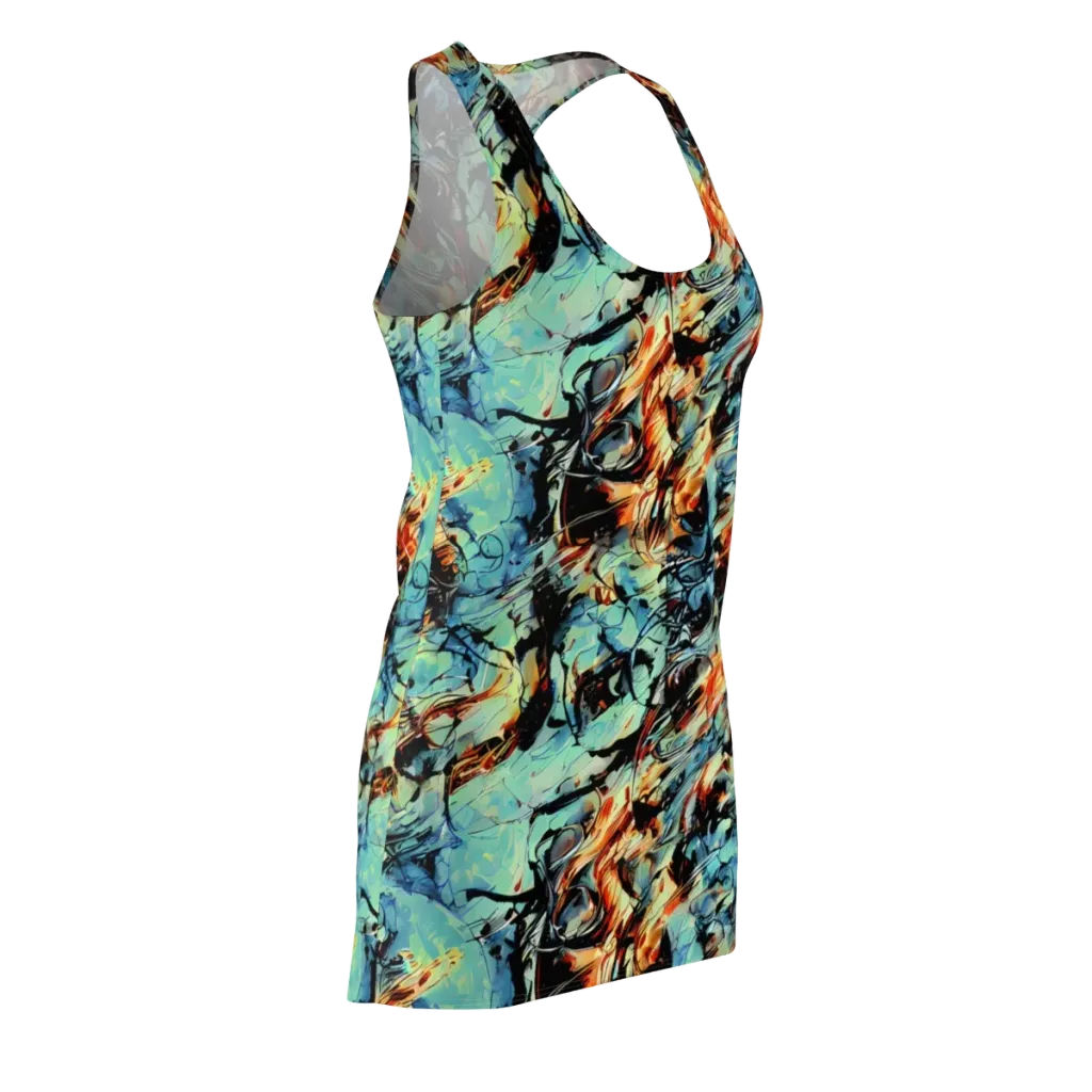 Tidal Flame on Racerback Dress — Front Side
