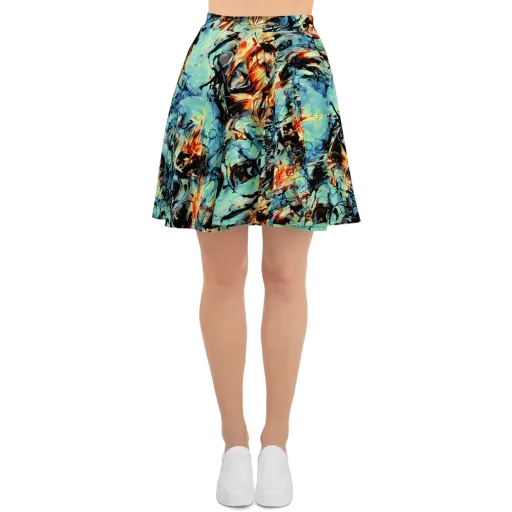 Tidal Flame on a Skater Skirt