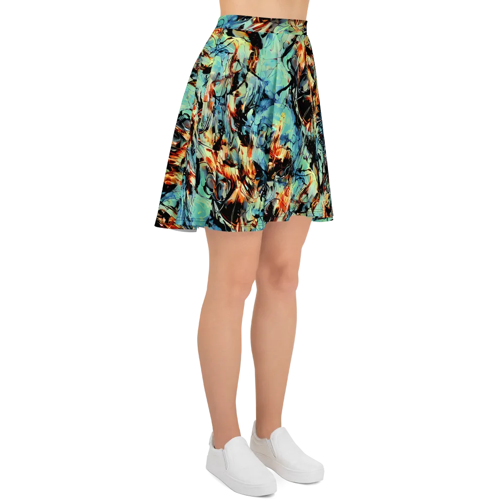 Tidal Flame on Skater Skirt — Right