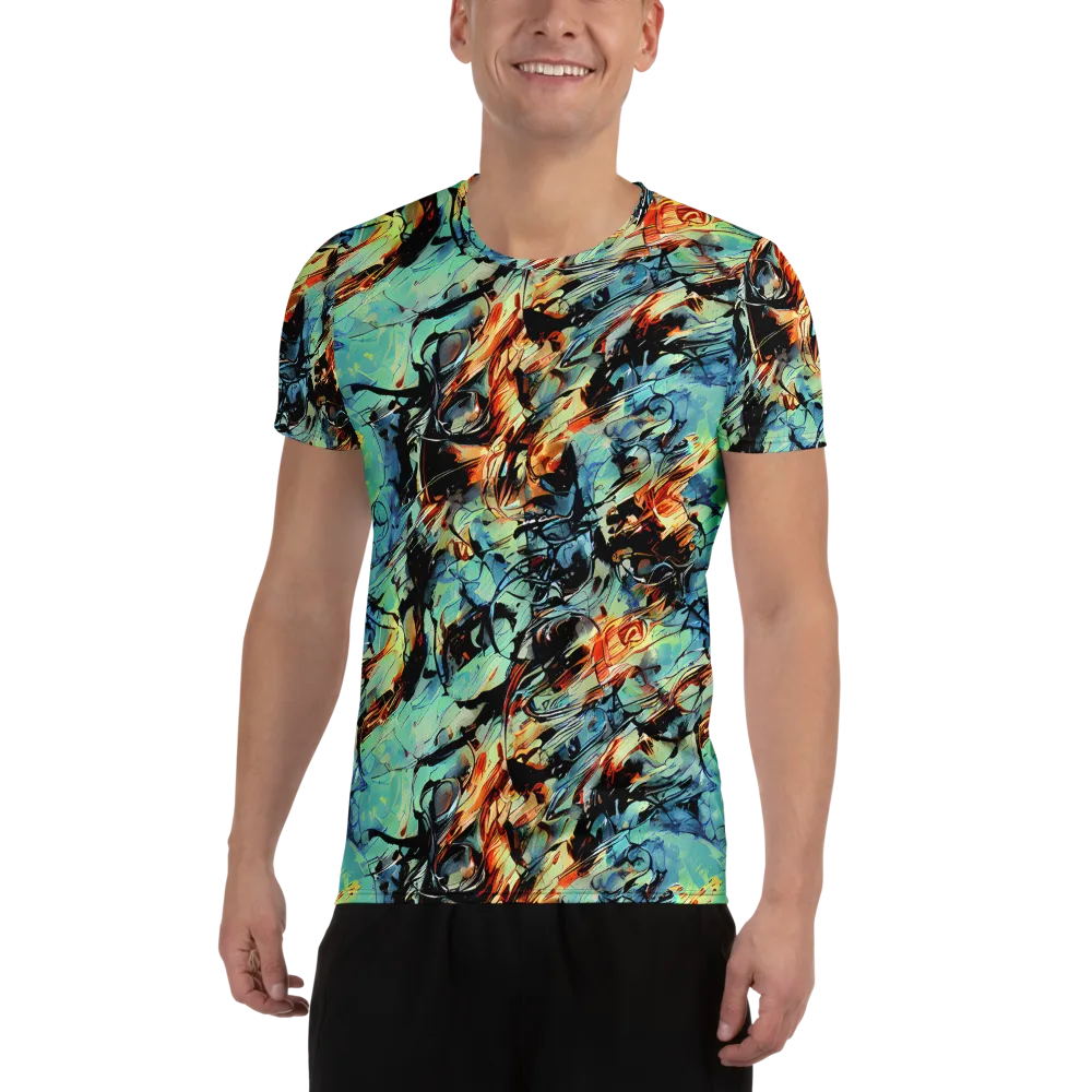 Tidal Flame on Men's Athletic T-Shirt — Front