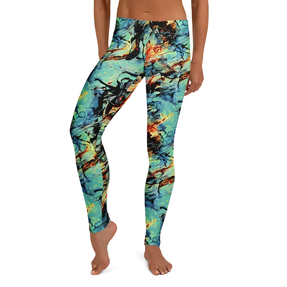 Tidal Flame on Leggings — Front