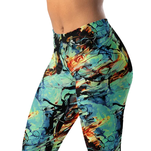 Tidal Flame on a Leggings